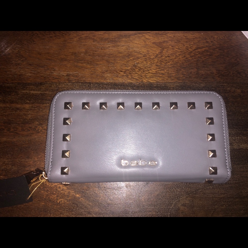 Bebe studded wallet
